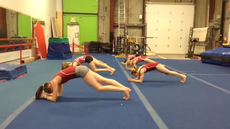 Разминка (тренироа) гимнасток программа на пресс спорт фитнес новосибирск