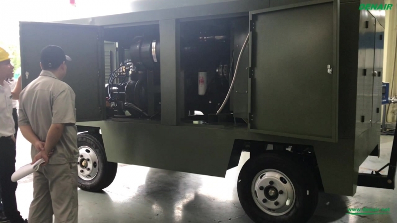 Передвижной воздушный компрессор denair 22 4м3мин 14бар