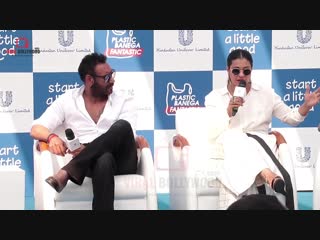 Uncut start a little good press conference ajay devgn, kajol, sanjiv mehta