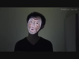 Real time face 3d mapping projection show #robotmoda
