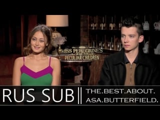 Asa butterfield & ella purnell joke about porn drinking, popping pimples and doggy paddling