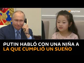 Putin habló con la niña de 8 años a la que cumplió su sueño de fin de año