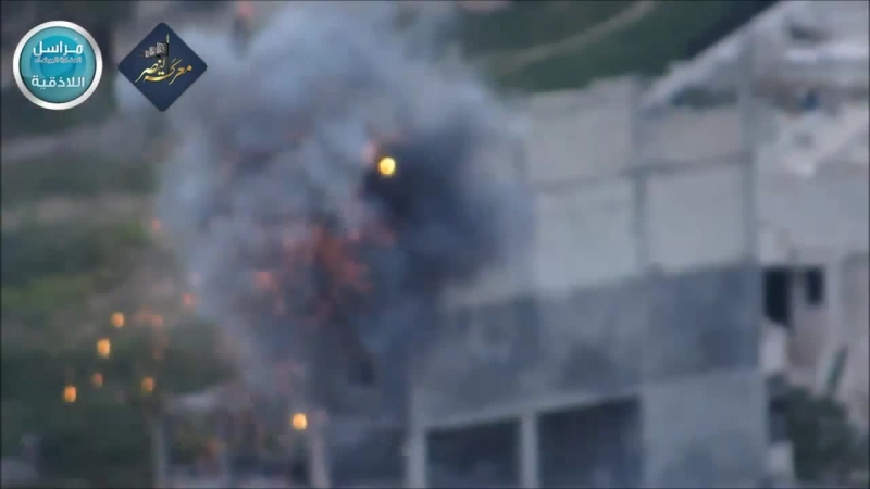 Сирия проамериканские боевики джабхат ан нусра уничтожают огневую точку саа из птрк