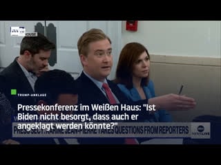 Pressekonferenz im weissen haus "ist biden nicht besorgt, dass auch er angeklagt werden könnte?"