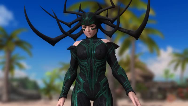 Молодые or alive 5 bp 5 5 hela (marvel) arrives at the beach