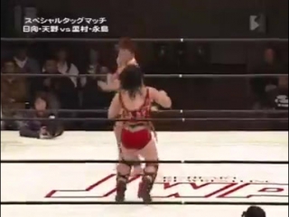 Meiko satomura chikayo nagashima vs azumi hyuga carlos amano(jwp 12 28 08)