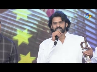 Prabhas talk about the makers of the magnum opus, baahubali, and their efforts behind the success at gama awards