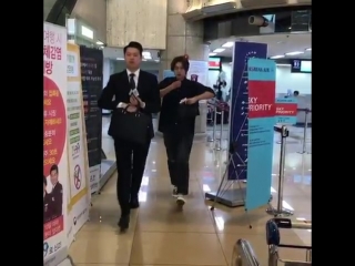 [2018 06 04] kim hyun oong at gimpo airoport heading to tokyo