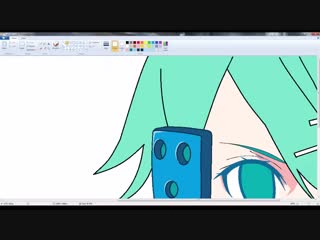 Anime girl (ms paint) speed art by sinon