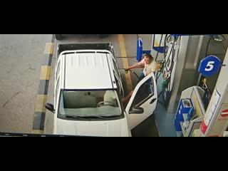 Don't keep the car door open while you are filling the fuel at petrol stations either be inside fully or be outside fully d