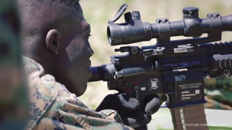 Marines train on the new m38 marksman rifle