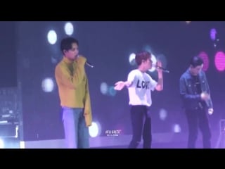 [hello beta] 170212 the exordium in hk lucky play boy artificial love (kaibaek moments♡)