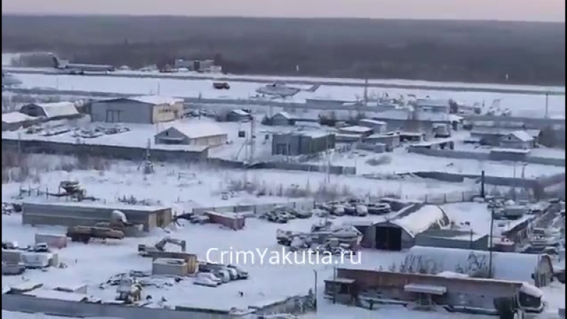 Аварийная посадка ту 154 в мирном