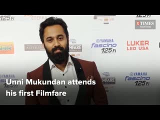 Unni mukundan made his #filmfare debut this year🤗😘