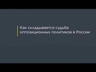 Судьбы оппозиционных политиков