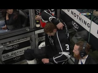 Rene bourque leaves game after huge hit by brayden mcnabb 2 1 17