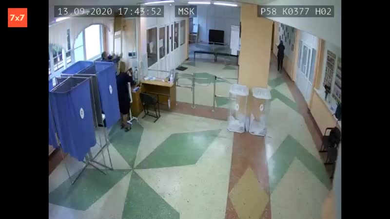 Вброс бюллетеней на избирательном участке №377 в пензенской области