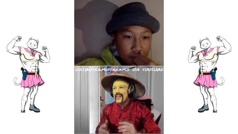 Catboykami теперь китаец троллит снежков