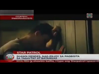 Sam mangubat featured at tv patrol during shawn mendes' interview