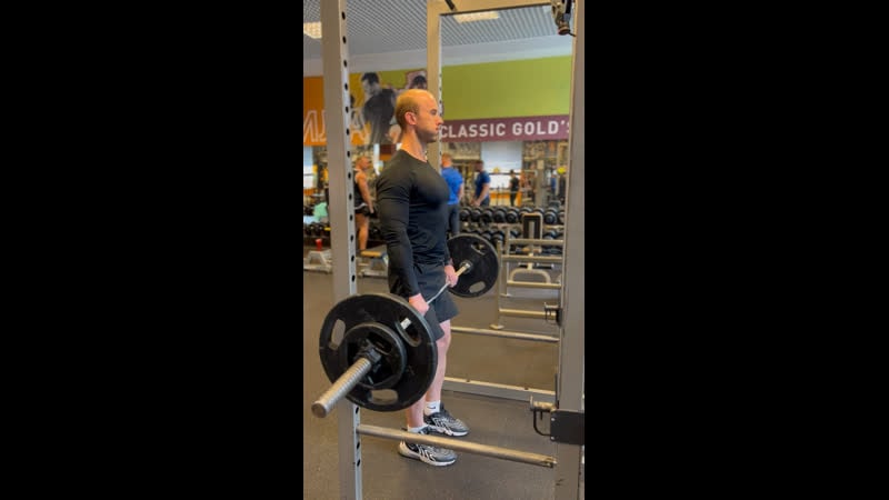 Наклоны со штангой (становая тяга)