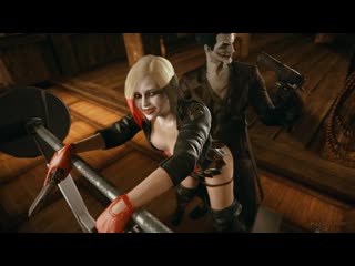 Harley quinn doggystyle; vaginal fucked; 3d sex porno hentai; (by hazard3000) [dc comics; batman]