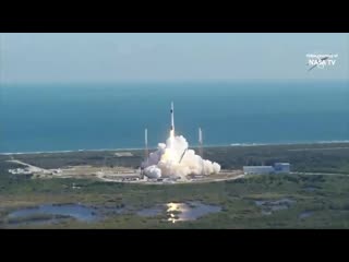 Spacex crs 19 launch falcon 9 first stage landing