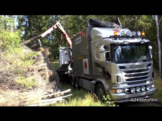 Scania r620 8x4 bruks mobile chipper,sweden