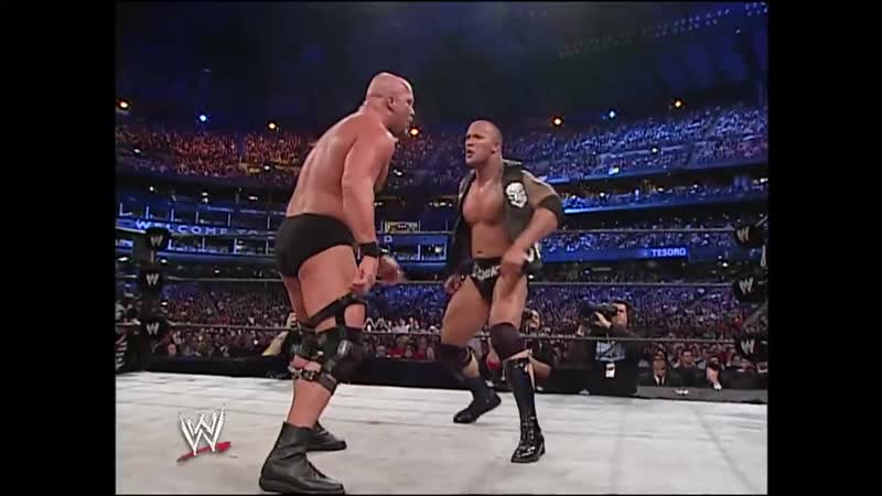 The rock vs steve austin wrestlemania xix
