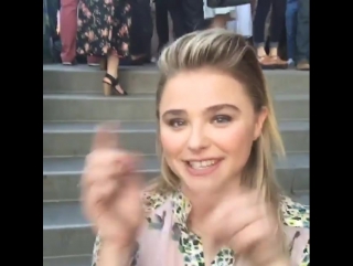 Talking summer fashion and fitness with the lovely chloe grace moretz at the #coachxhighline party!
