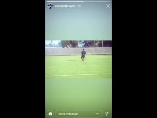 Stanford university is andrew luck dropping dimes in a private workout with @chesterrogers80 at luck’s alma mater forthecoltu