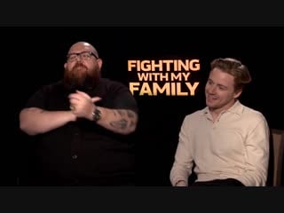 Fighting with my family nick frost jack lowden talk about the movie official interview