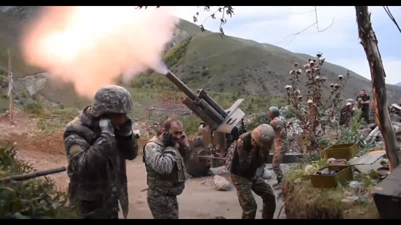 Հայ հրետանավորները ոչնչացնում են հակառակորդի դիրքերը