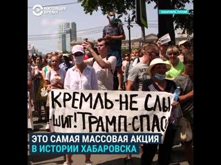 Самые массовые акции протеста в истории хабаровска