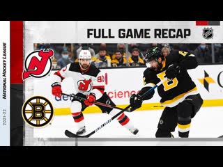 Recap njd @ bos jan 4, 2022