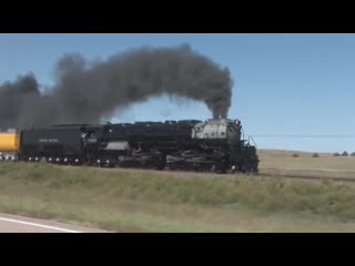 Union pacific 3985 with maximum smoke in hd