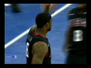 Lebron james nastiest block ever (2008 beijing olympics) rus