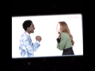 യ sadie sink & caleb mclaughlin vine ;