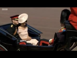 Duchess meghan and prince harry make their #troopingthecolour debut in their own carriage