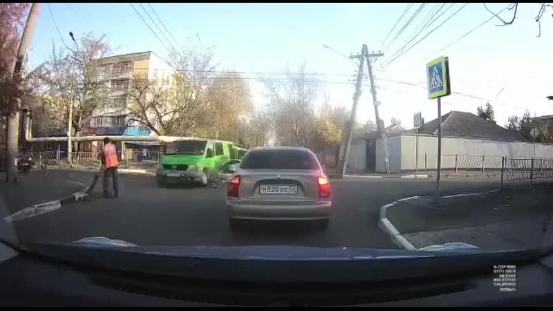 Появилось видео дтп, в котором сбили дворника