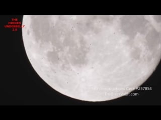 Multiple ufos fly across moon captured by amateur astronomer rome, italy