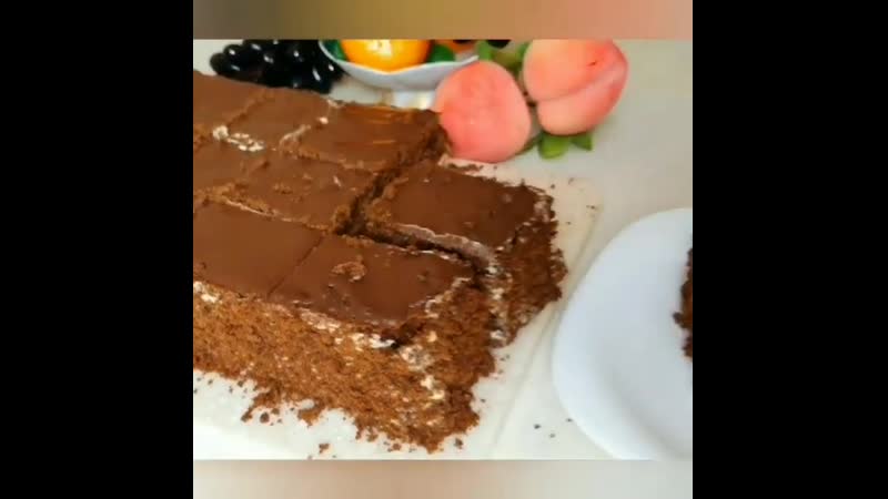 Лёгкий и очень усный шоколадный тортик 🤤🤤