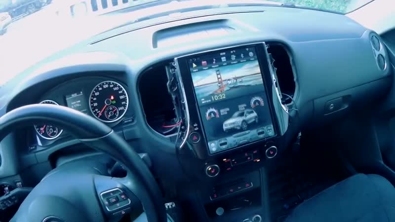 Холодный запуск магнитолы тесла на volkswagen tiguan