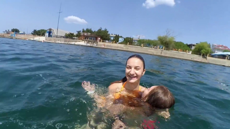 Открытие сезона, топлю подругу в море севастополь,крым