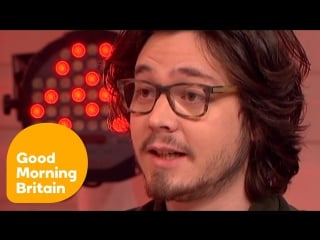 Good morning britain lawrence hill 'horrified' by will i am's button blunder on the voice!