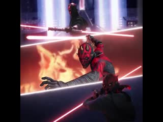 The deadly and agile sith lord darth maul fought with menacing ferocity…