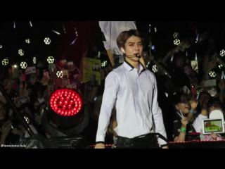 [fancam d2] 160110 exoplanet #2 the exo'luxion in singapore @ sehun, kai focus playboy