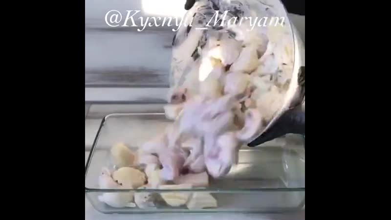 Куриныи ножки с грибами в оближешь