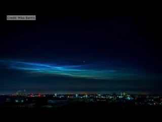 Rare electric blue clouds observed by nasa balloon