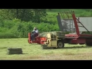 World amazing modern agriculture equipment mega machines hay bale handling tract