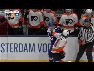 Travis konecny and jordan eberle land big punches in rare middleweight fight